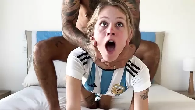 Dark-haired Argentinean fucks his wife's beautiful girlfriend